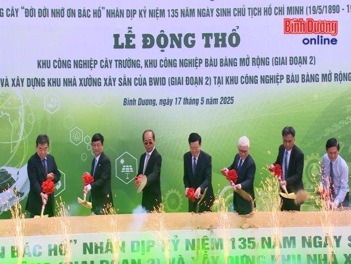 Bình Dương khởi công 2 khu công nghiệp thế hệ mới