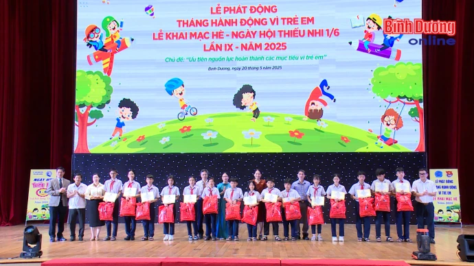 Phát động Tháng hành động Vì trẻ em, khai mạc hè và Ngày hội thiếu nhi tỉnh Bình Dương
