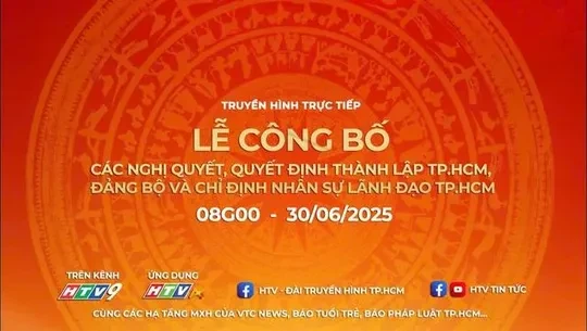 Lễ công bố các nghị quyết, quyết định thành lập TPHCM và Đảng bộ và chỉ định nhân sự lãnh đạo TPHCM