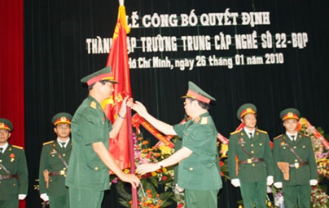 Công bố thành lập trường Trung cấp Nghề số 22 - Quân đoàn 4