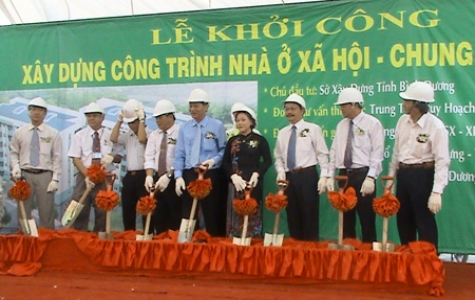 Khởi công xây dựng công trình Nhà ở xã hội, chung cư Phú Hòa