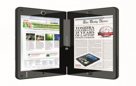 Toshiba trình làng ý tưởng máy tính bảng 2 màn hình