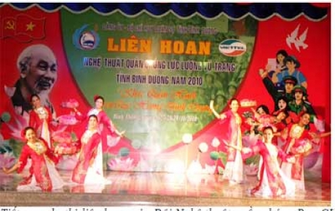 Khai mạc Liên hoan Nghệ thuật quần chúng Lực lượng vũ trang tỉnh Bình Dương 2010