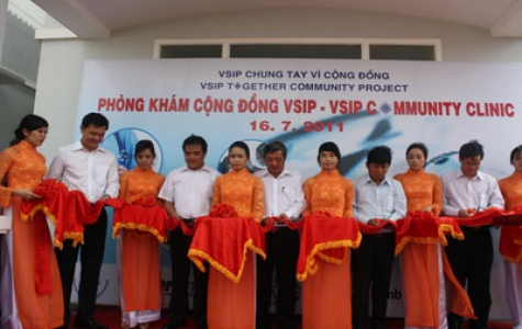 Khai trương Phòng khám Cộng đồng VSIP phục vụ miễn phí cho người nghèo