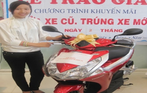 Chi nhánh Công ty TNHH Mô Tô An Thành: Bốc thăm trúng thưởng chương trình “Sửa xe cũ, trúng xe mới”