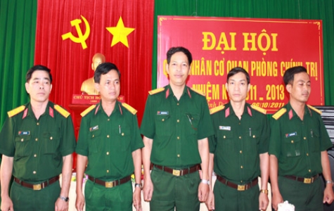 Phòng chính trị bộ chỉ huy quân sự tỉnh:  Đại hội Quân nhân nhiệm kỳ 2011-2013