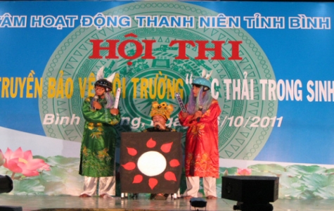 Sôi nổi Hội thi tiểu phẩm “Rác thải trong sinh hoạt”