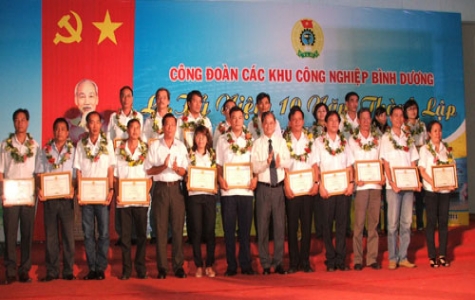 Công đoàn các KCN Bình Dương:  Kỷ niệm 10 năm thành lập