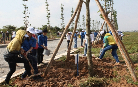 Phát động lễ trồng cây tại Thành phố mới Bình Dương