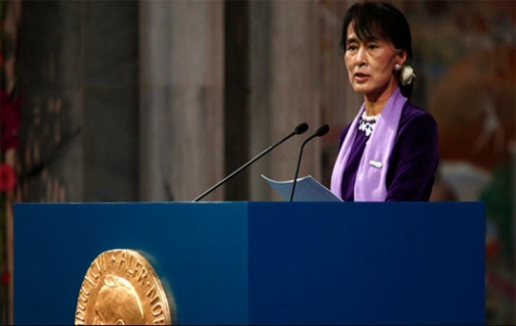 Bà Aung San Suu Kyi nhận giải Nobel Hòa bình