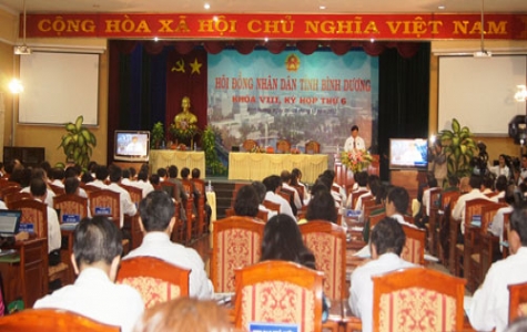 Khai mạc kỳ họp thứ 6 HĐND tỉnh Bình Dương khóa VIII