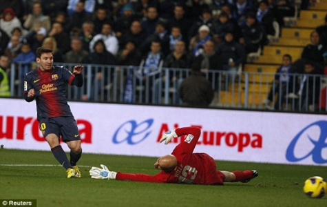 Hạ gục Malaga, Barca vững vàng ngôi đầu bảng