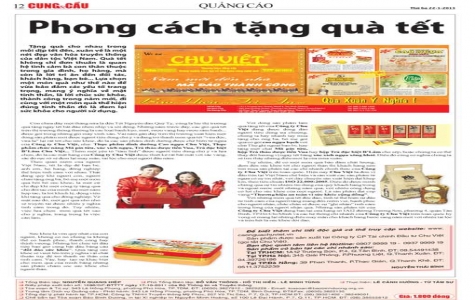 Báo Cung&Cầu số 39 (Thứ ba ngày 22-1-2013)