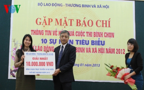 Ngành Lao động công bố 10 sự kiện tiêu biểu năm 2012