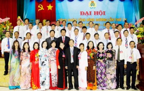 Bế mạc Đại hội Công đoàn tỉnh Bình Dương nhiệm kỳ 2013 - 2018