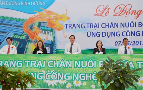 Động thổ Trang trại chăn nuôi bò sữa ứng dụng công nghệ cao