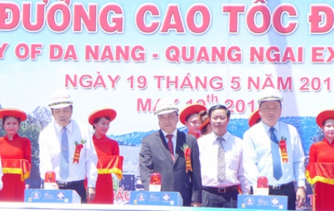 Khởi công dự án đường cao tốc Đà Nẵng-Quảng Ngãi