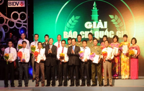 Trao Giải báo chí Quốc gia năm 2012