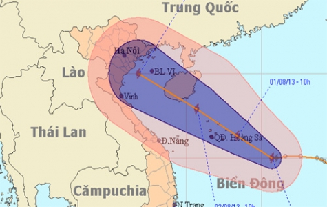 Bão số 5 có khả năng đi vào Vịnh Bắc Bộ