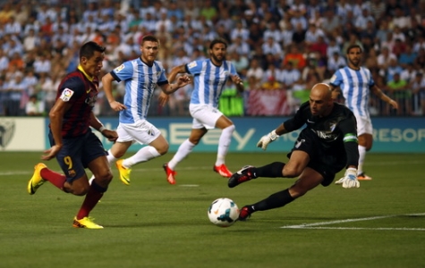 Thắng Malaga 1-0, Barca bảo toàn thành tích toàn thắng