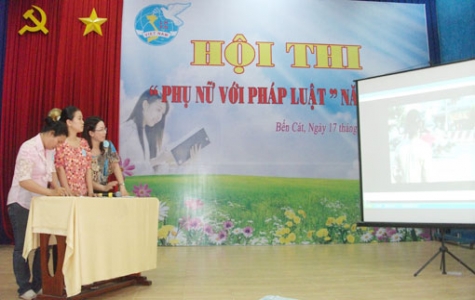 Hội thi “Phụ nữ với pháp luật” huyện Bến Cát năm 2013