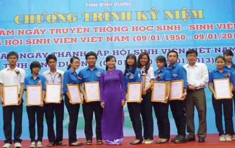 Hội sinh viên bình Dương: Thi đua làm theo lời Bác