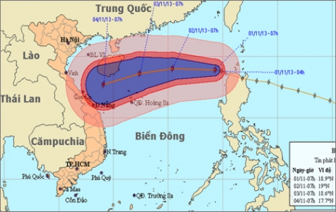 Bão số 12 giật cấp 15, cách Hoàng Sa 800km