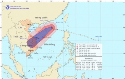 Bão số 12 sẽ gây mưa lớn trên diện rộng