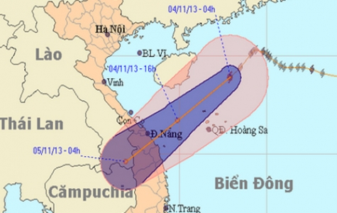 Bão số 12 cách quần đảo Hoàng Sa 240km