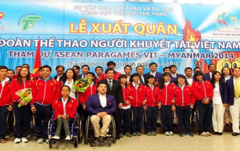 Đoàn Việt Nam sẵn sàng tham gia thi đấu tại Para Games 7