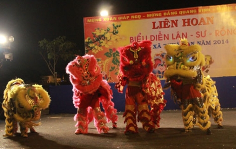 Liên hoan Lân sư rồng thị xã Thuận An năm 2014