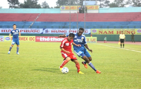 Kết quả vòng 4 V-league 2014: B.Bình Dương thua ngược trên sân Thanh Hóa