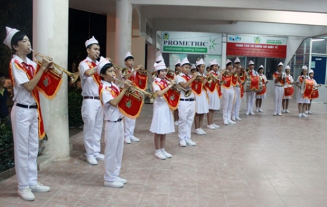 Tổng duyệt chương trình tham gia Liên hoan “Tiếng kèn đội ta” khu vực phía Nam - miền Trung và Tây Nguyên  năm 2014