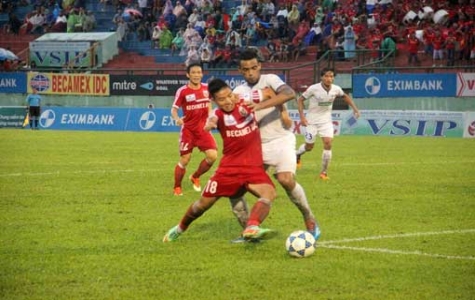 Kết quả vòng 20 V-League, B.BD - HAGL 4-1: B.Bình Dương dành lại ngôi đầu bảng