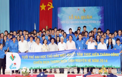 Chiến dịch mùa hè tình nguyện 2014 Đại học Thủ Dầu Một: Trải nghiệm, cống hiến và rèn luyện