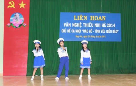 Liên hoan văn nghệ thiếu nhi: “Bác Hồ - Tình yêu biển đảo” phường Hiệp An