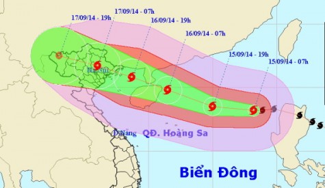 Bão số 3 còn mạnh thêm, biển động dữ dội