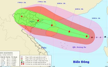 Bão số 3 di chuyển nhanh, hướng về Hải Phòng - Quảng Ninh