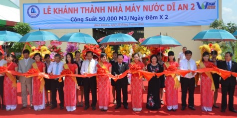 Khánh thành Nhà máy cấp nước Dĩ An