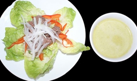 Salad bò trộn dầu giấm