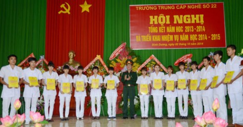 Trường Trung cấp nghề số 22 - Bộ Quốc phòng: Khai giảng năm học 2014-2015