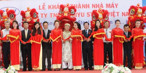 Khánh thành nhà máy gia công thép 100% vốn Nhật Bản