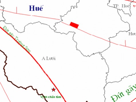 Thừa Thiên-Huế: Lại xảy ra động đất tại khu vực huyện A Lưới