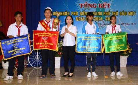 TP.Thủ Dầu Một: Tổng kết Hội khỏe Phù đổng năm học 2014 - 2015