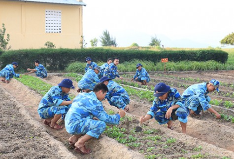 Tăng gia sản xuất trên huyện đảo Trường Sa