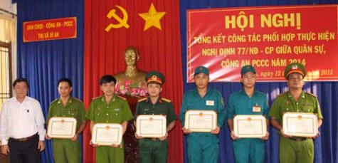 TX.Dĩ An: Sơ kết công tác phối hợp thực hiện Nghị định 77 của Chính phủ