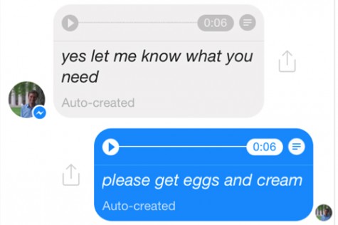 Facebook Messenger hỗ trợ chuyển giọng nói thành văn bản
