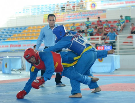 Ngày thi đấu thứ 4 Giải vô địch các đội mạnh Vovinam toàn quốc 2015:Chủ nhà Bình Dương bám đuổi top 3