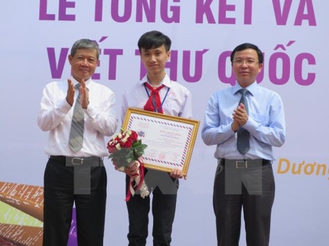 Học sinh Thanh Hóa đoạt giải Nhất cuộc thi viết thư quốc tế UPU 44