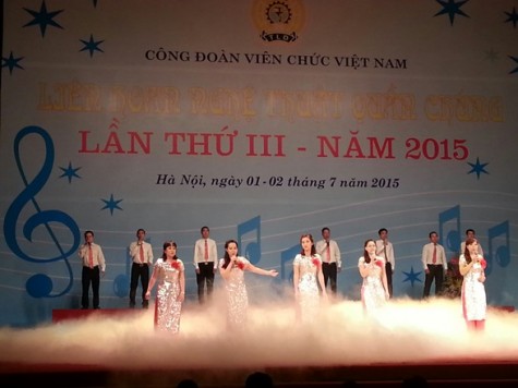 Hơn 1.000 người tham gia Liên hoan nghệ thuật quần chúng Công đoàn Viên chức Việt Nam